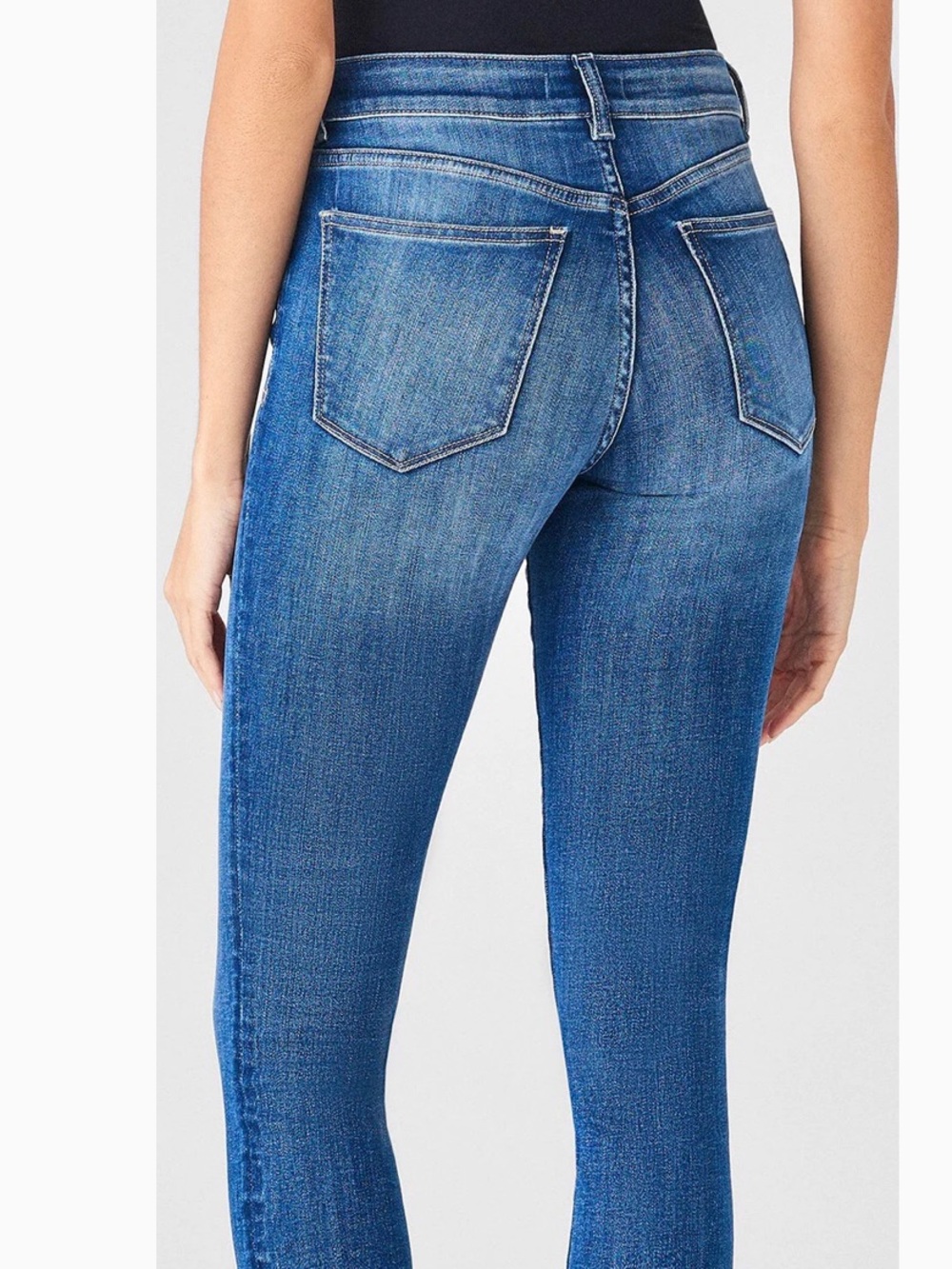 DL1961 Florence Ankle Cropped Jeans - Dark Blue Wash - Picture 10 of 11